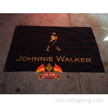 Bendera Johnnie walker 100% poliester 90CM * 150CM Sepanduk Johnnie walker